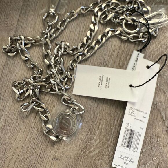 Marc Jacobs The Turn Lock, Logo, Leather Mini Crossbody Bag Marshmallow - Picture 6 of 7